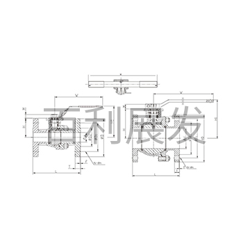 二片式国标高平台法兰球阀